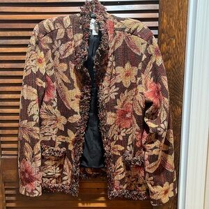 Chico’s size 2 silk/cotton jacket